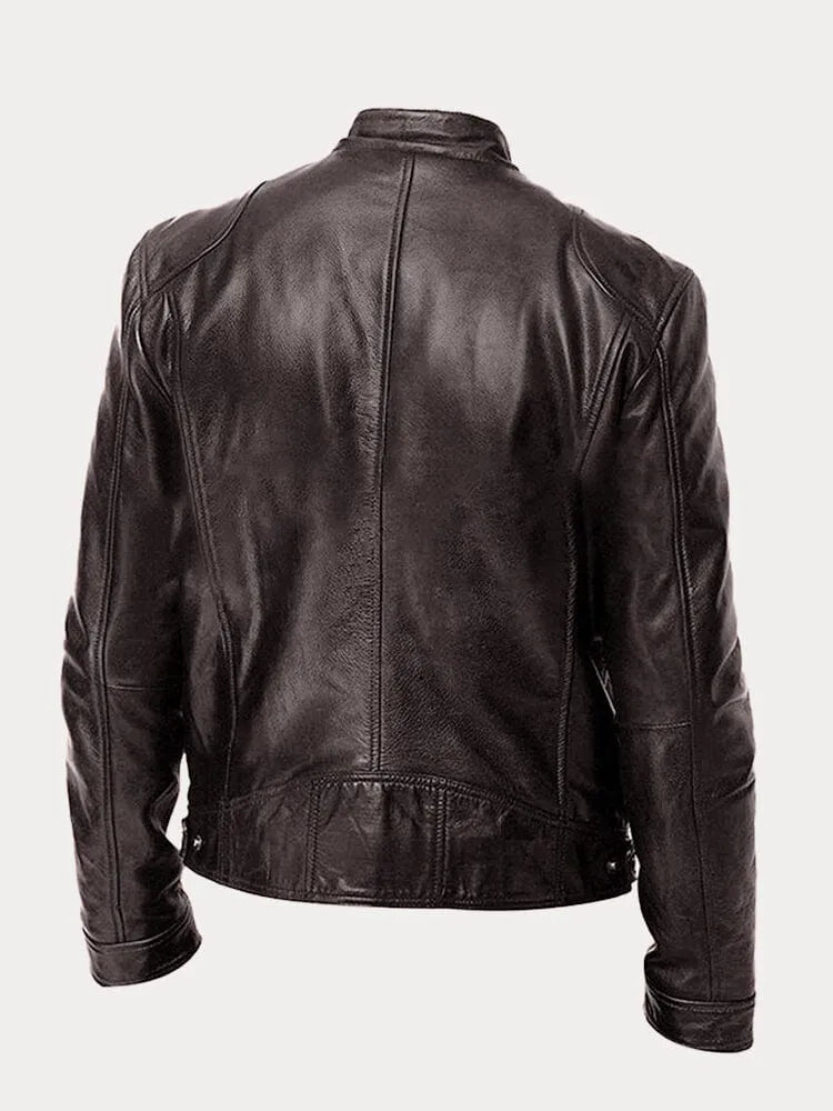 Édouard™ - Veste en cuir décontractée