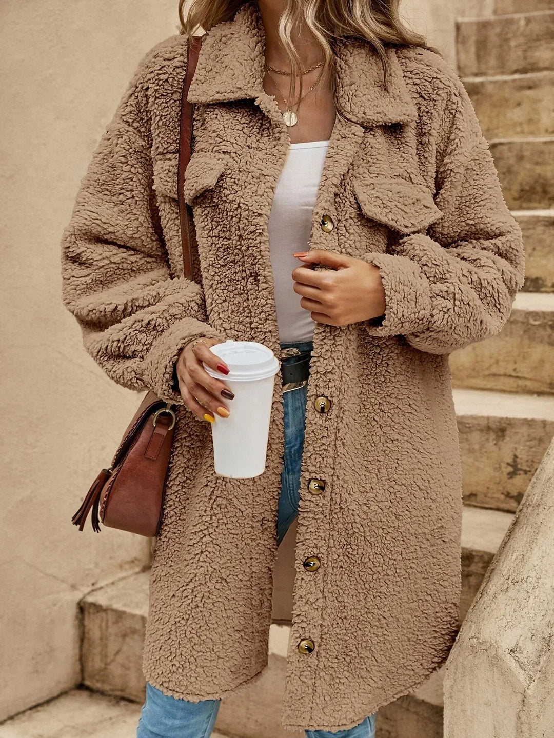 Mireille | Veste Sherpa douillette