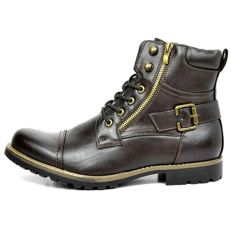Damon | Bottes en cuir à lacets élégantes pour toutes les occasions