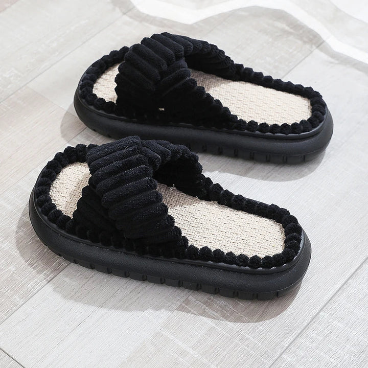 Jillie - Chaussures de luxe en peluche pour dames