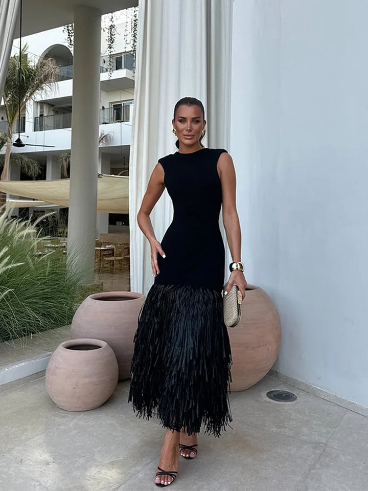 Renne | Robe chic et flatteuse avec pompons ludiques