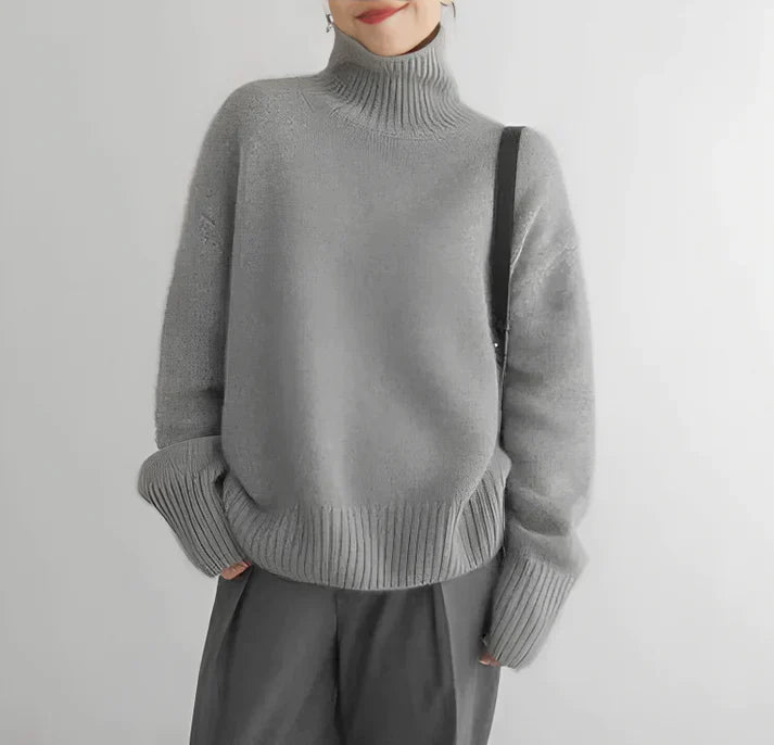 Goma - Élégant pull à col roulé pour un look printanier élégant