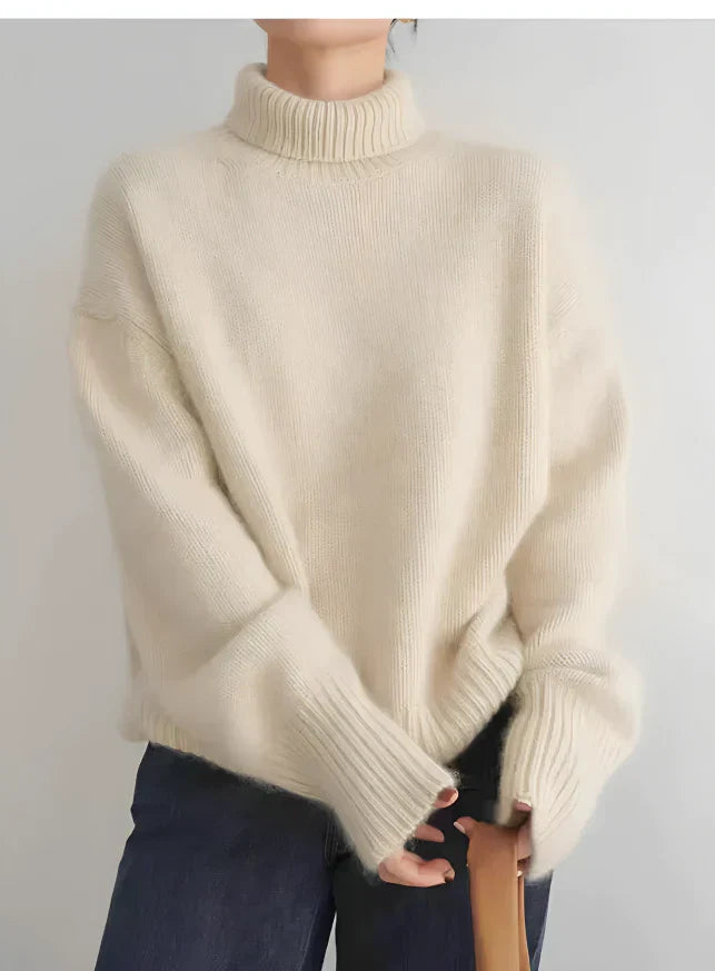 Goma - Élégant pull à col roulé pour un look printanier élégant