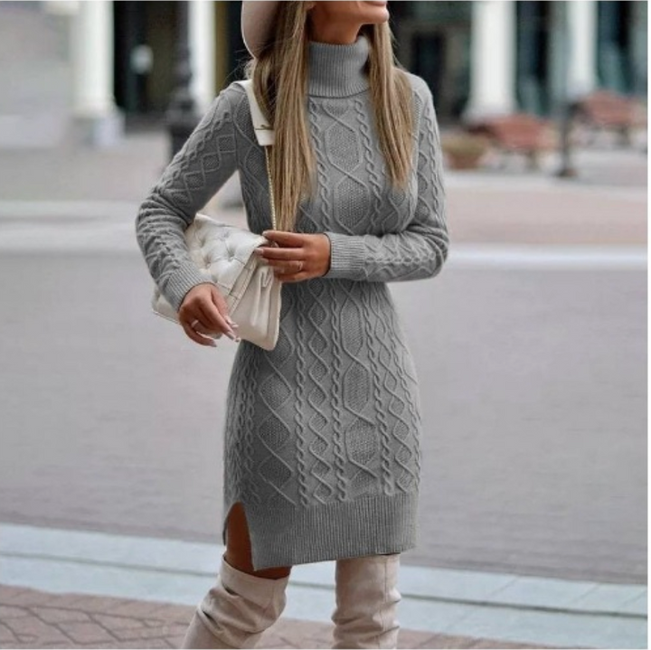 Robe d'hiver stylée en tricot | Romy
