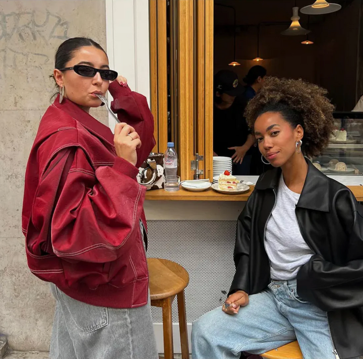 Suze | Blouson bombardier en cuir élégant