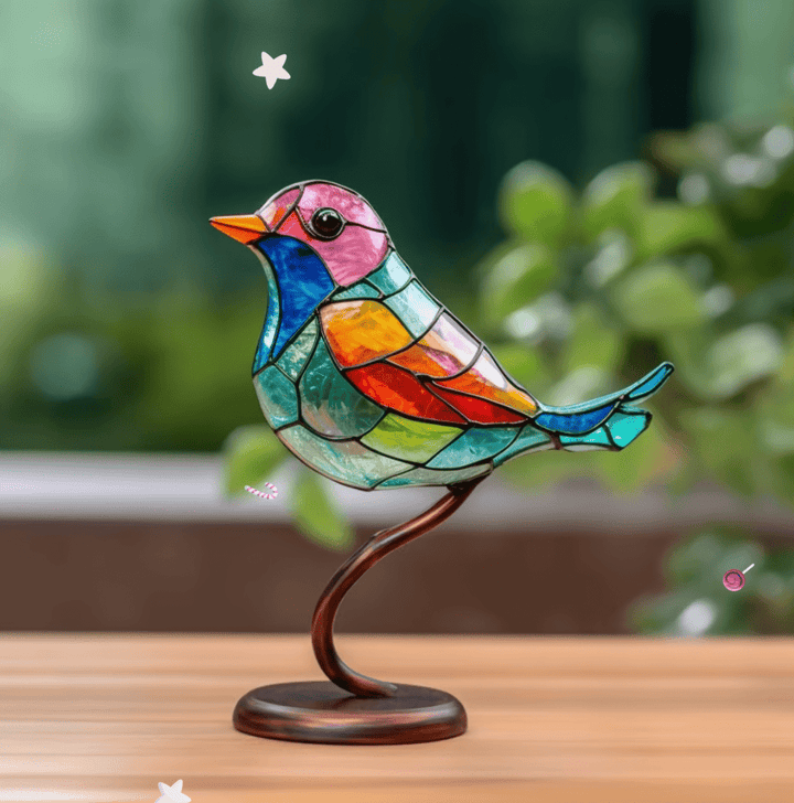 Harriet™ - Oiseaux en Vitrail pour une Maison Enchantée