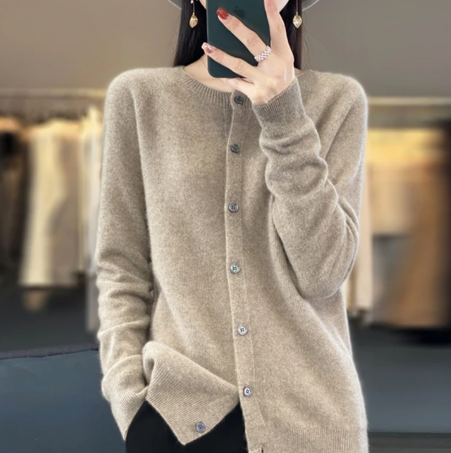 Noelle™ - Cardigan en Laine Douillet