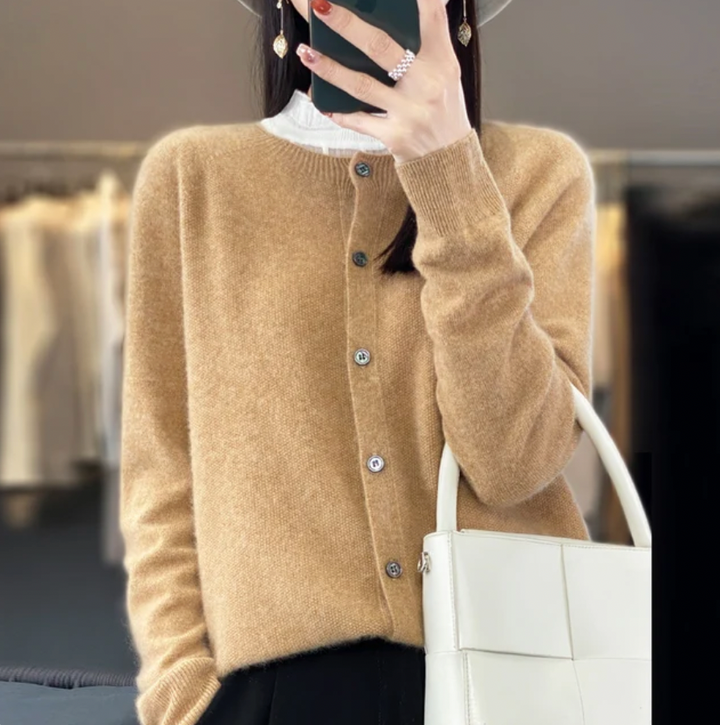 Noelle™ - Cardigan en Laine Douillet