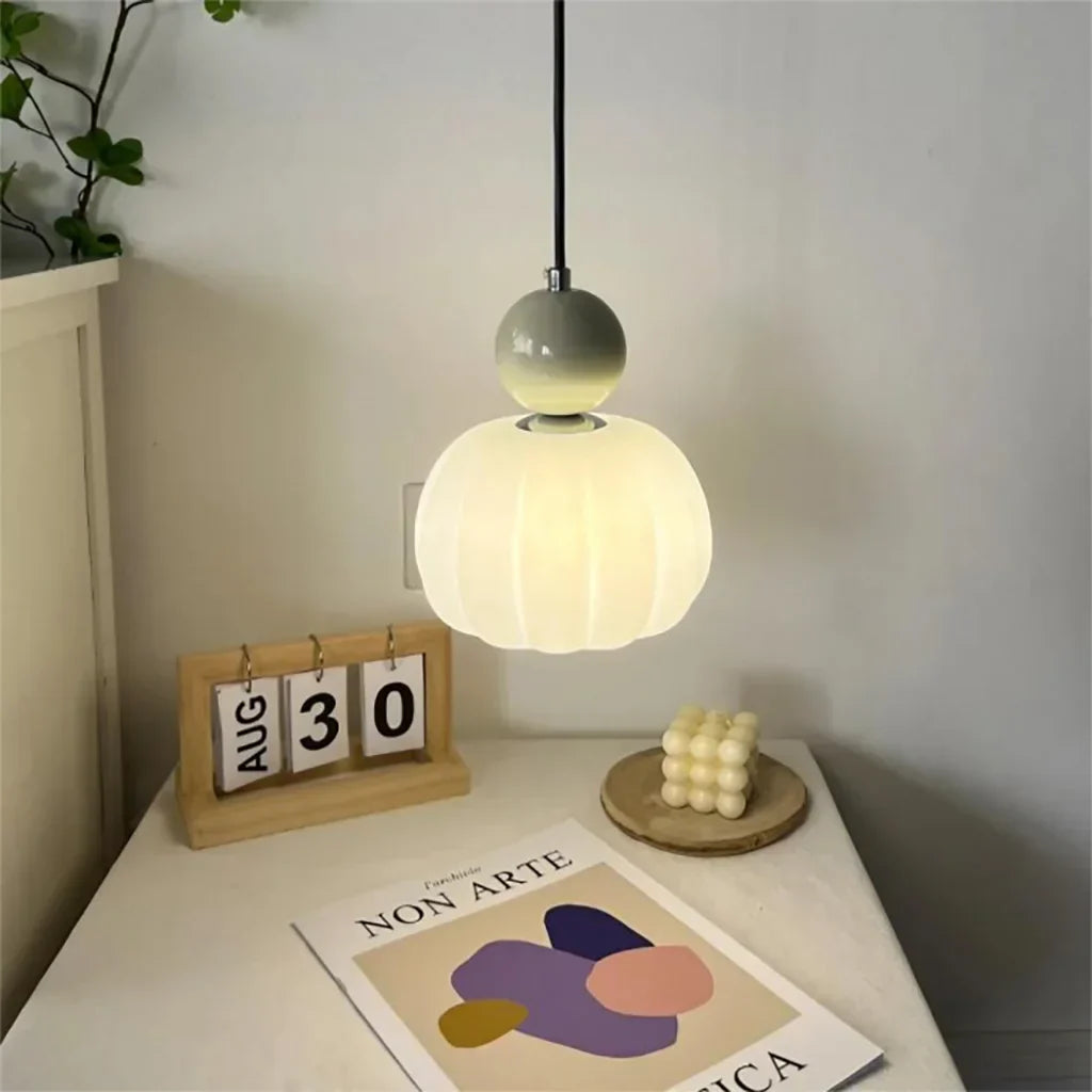 Elégante lampe à suspension Art Deco Scout Cream