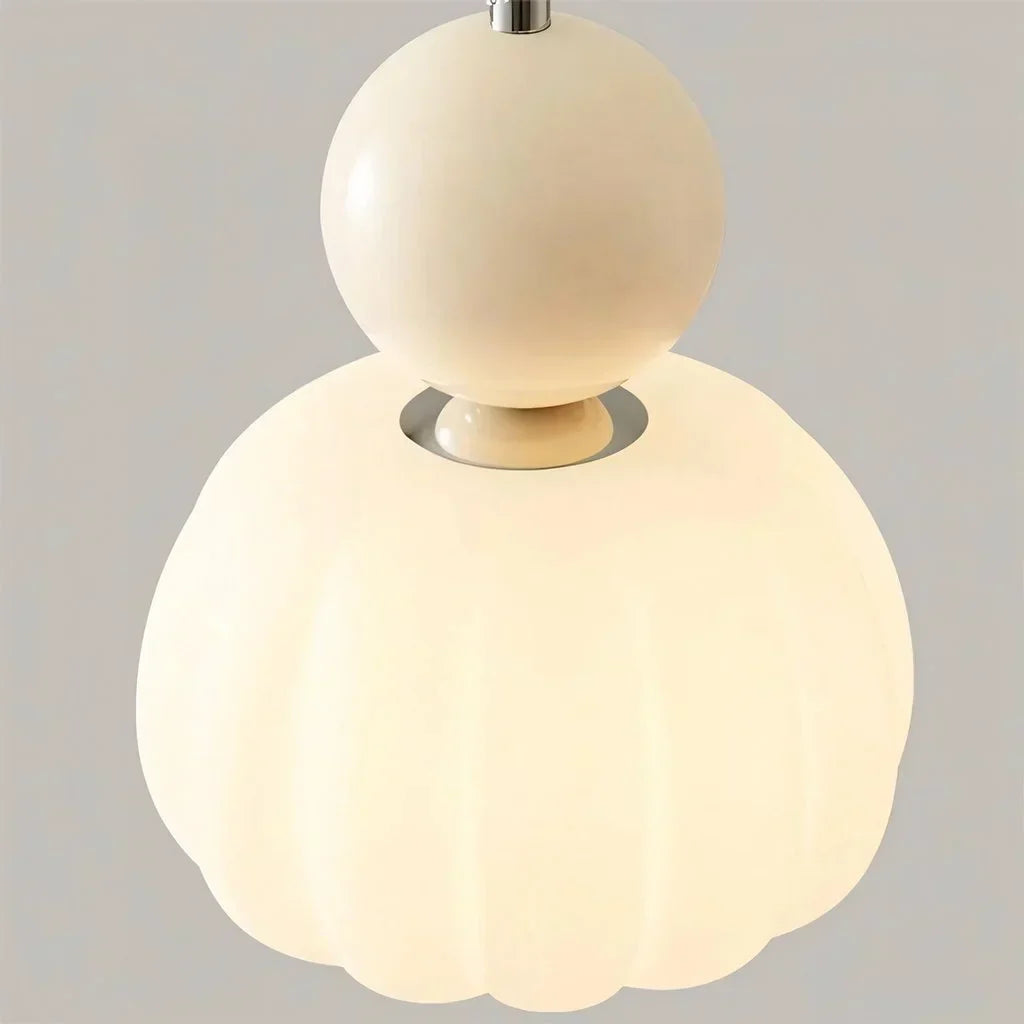 Elégante lampe à suspension Art Deco Scout Cream