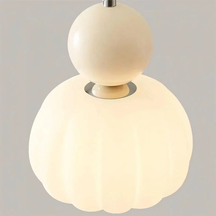 Elégante lampe à suspension Art Deco Scout Cream