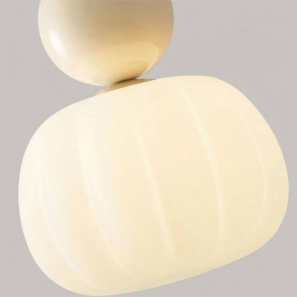 Elégante lampe à suspension Art Deco Scout Cream