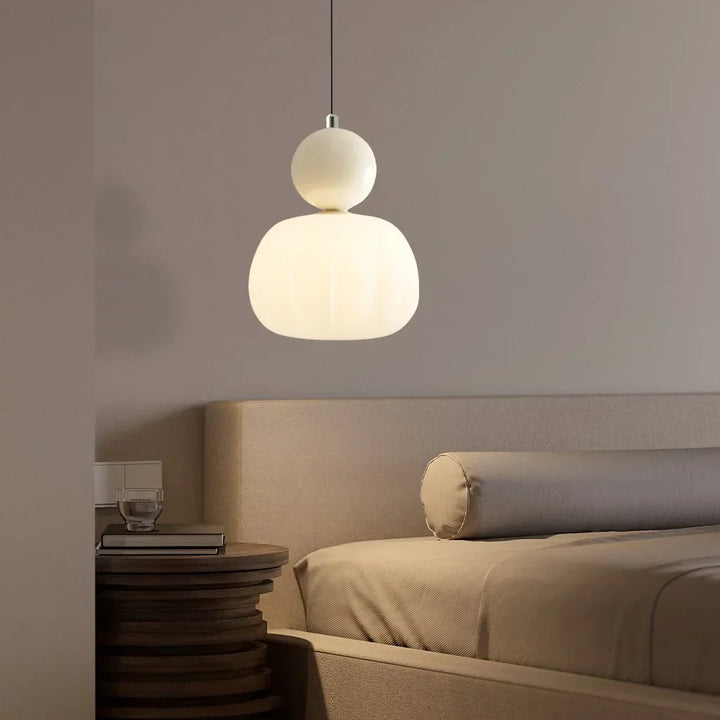 Elégante lampe à suspension Art Deco Scout Cream