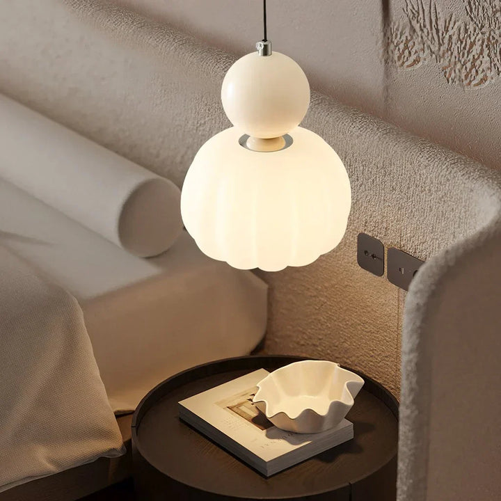 Elégante lampe à suspension Art Deco Scout Cream