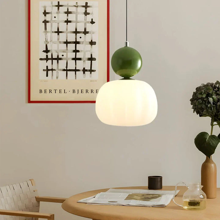 Elégante lampe à suspension Art Deco Scout Cream