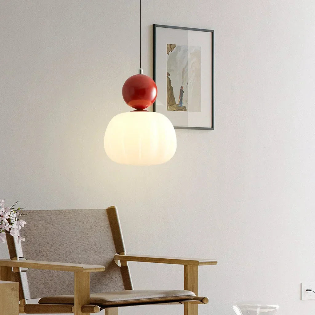 Elégante lampe à suspension Art Deco Scout Cream