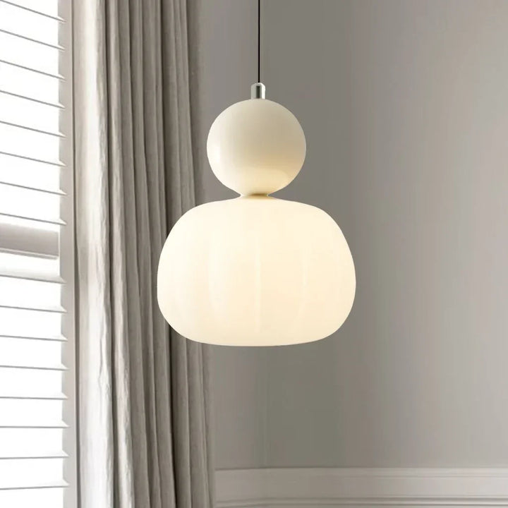 Elégante lampe à suspension Art Deco Scout Cream