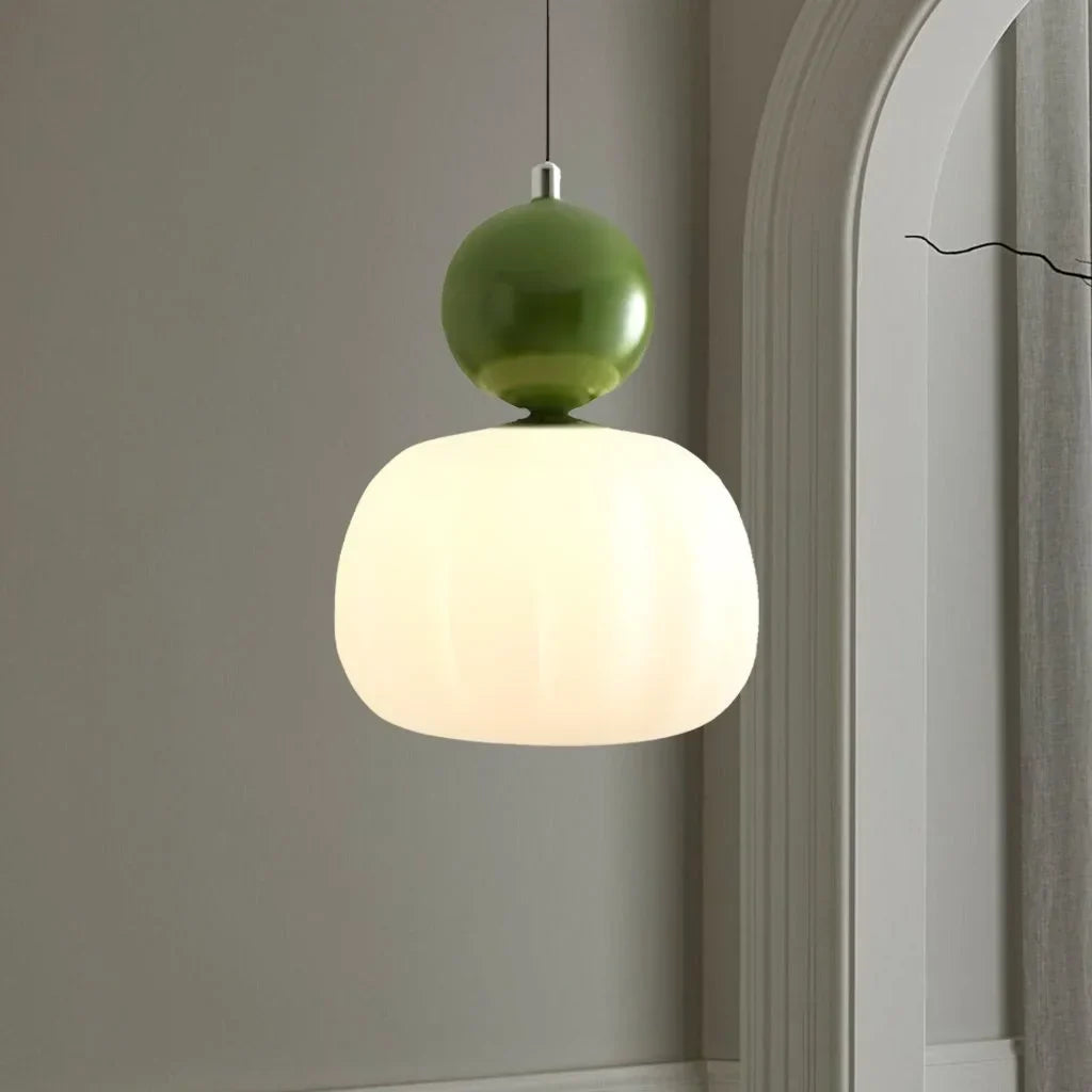 Elégante lampe à suspension Art Deco Scout Cream