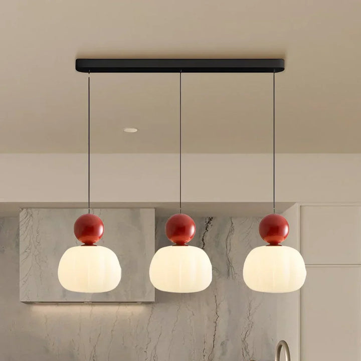 Elégante lampe à suspension Art Deco Scout Cream