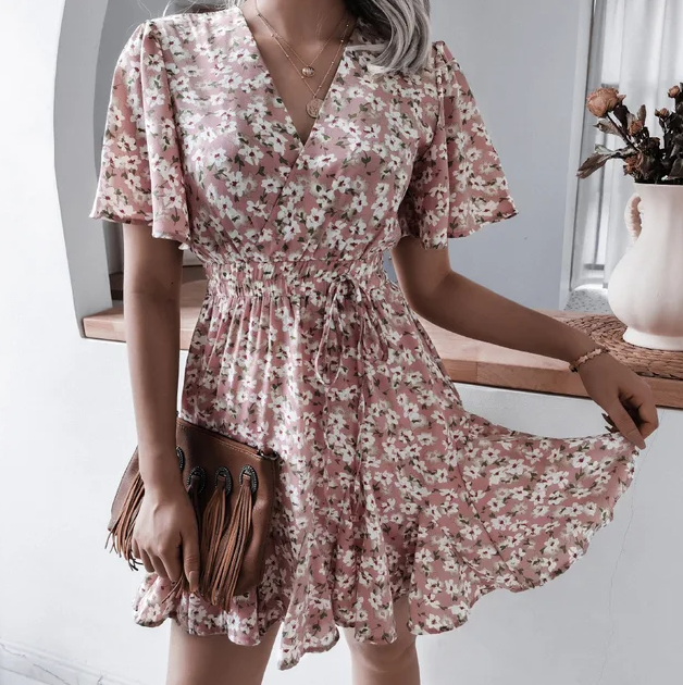 Femke | Robe florale élégante et confortable