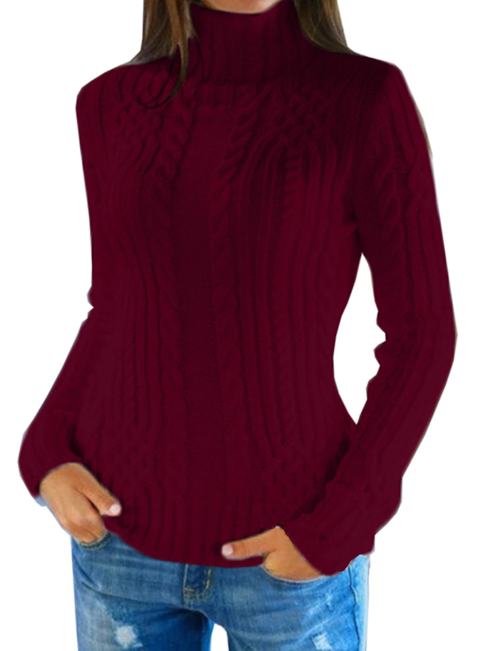 Aranda - Élégant pull-over à col roulé pour femmes pour un look intemporel