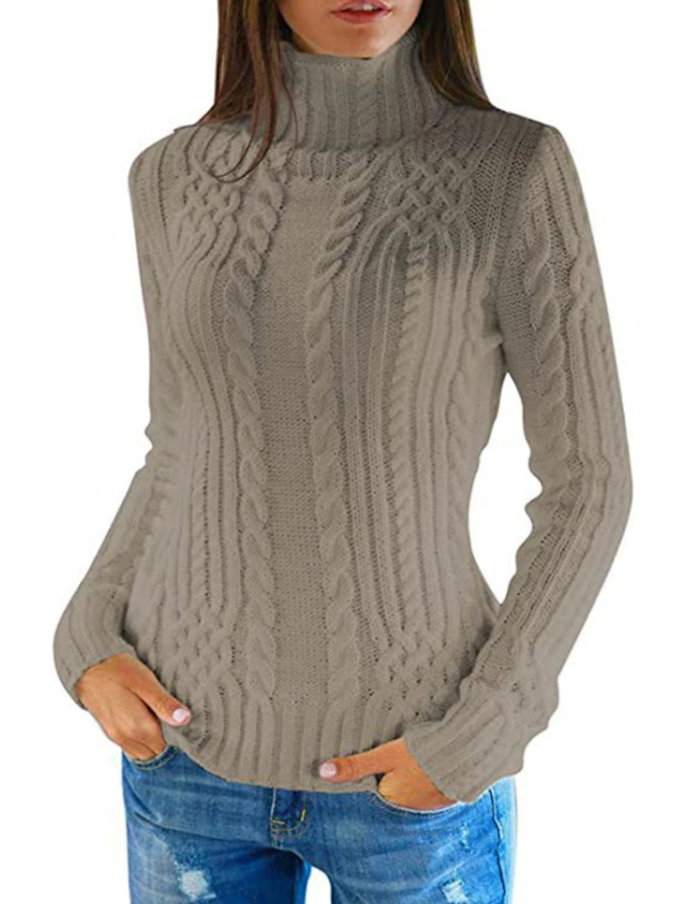 Aranda - Élégant pull-over à col roulé pour femmes pour un look intemporel