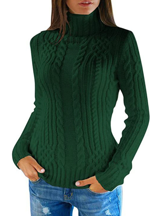 Aranda - Élégant pull-over à col roulé pour femmes pour un look intemporel