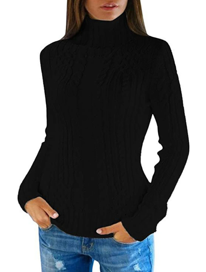 Aranda - Élégant pull-over à col roulé pour femmes pour un look intemporel