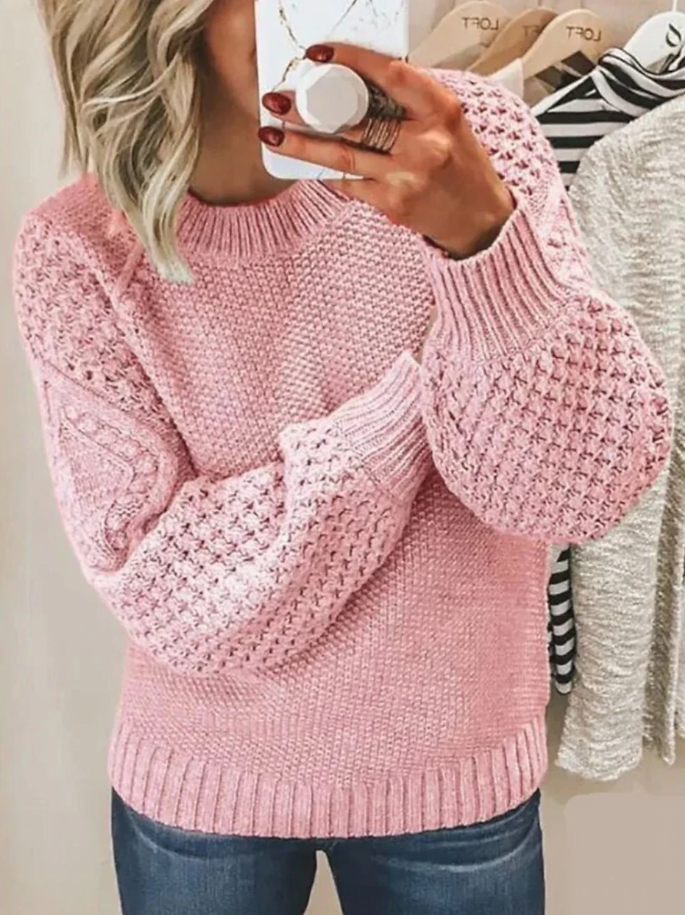 Fiene - Pull élégant en tricot côtelé pour un confort ultime et un look décontracté