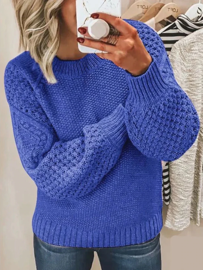 Fiene - Pull élégant en tricot côtelé pour un confort ultime et un look décontracté