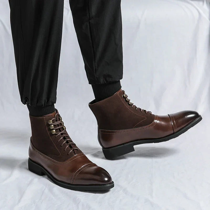 Chad | Bottes en cuir à lacets à l'élégance intemporelle