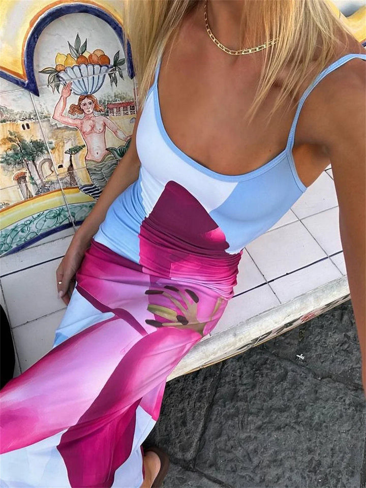 Robe florale élégante pour une coupe ajustée