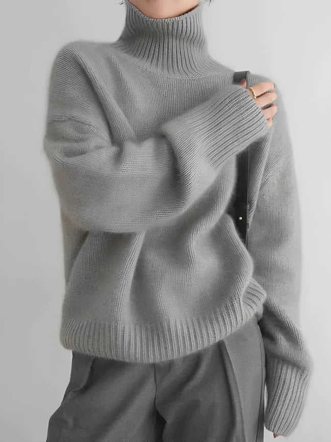 Goma - Élégant pull à col roulé pour un look printanier élégant