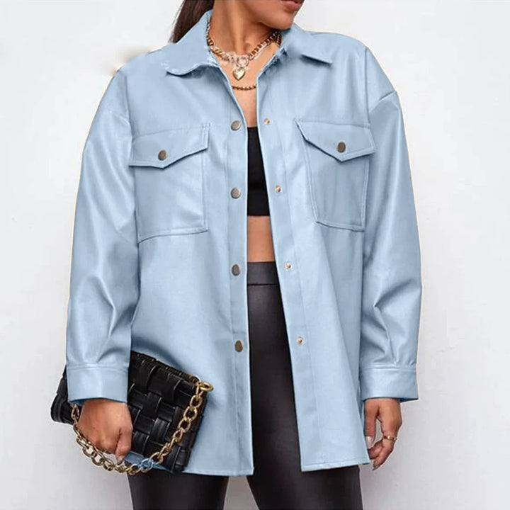 Veste élégante avec revers remarquables et boutons et poches élégants
