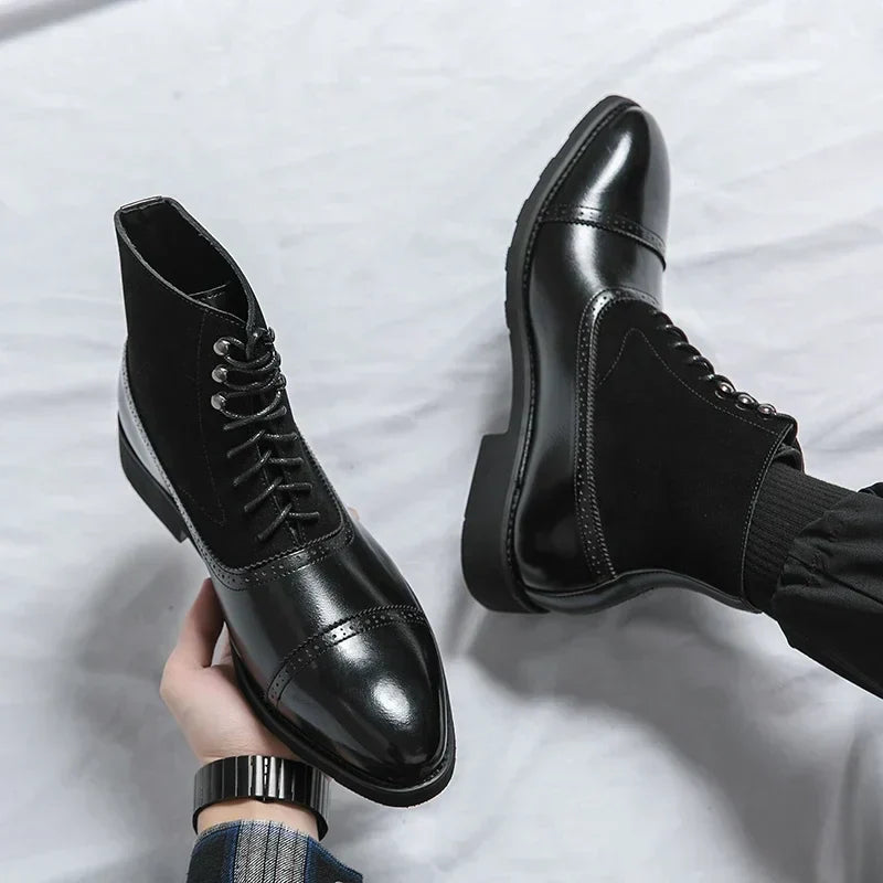 Chad | Bottes en cuir à lacets à l'élégance intemporelle