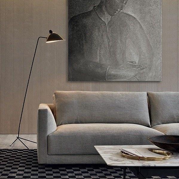 Elégant lampadaire Serge Mouille