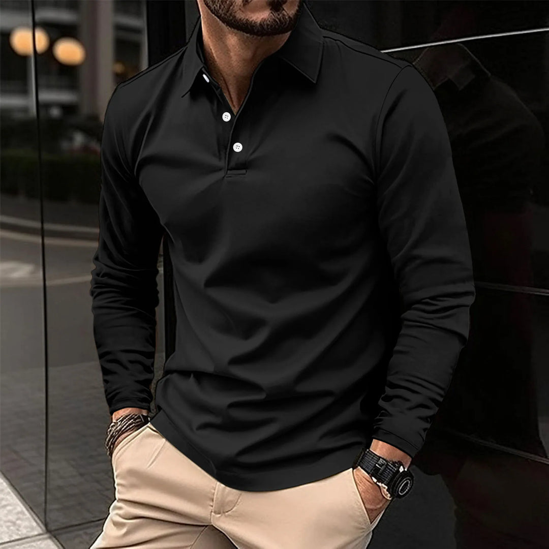 Émeric™ - Polo décontracté à manches longues.