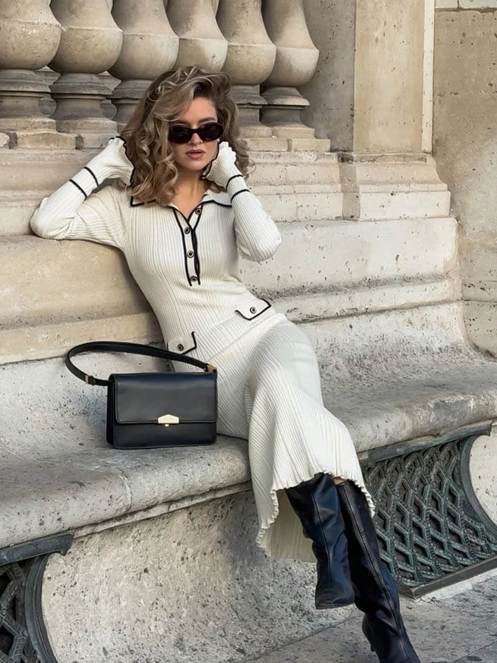 Robe midi élégante et confortable pour femmes - Liana Collection