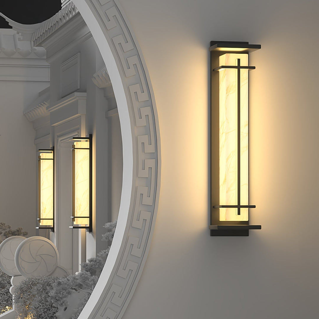 Applique moderne carrée pour l'éclairage extérieur