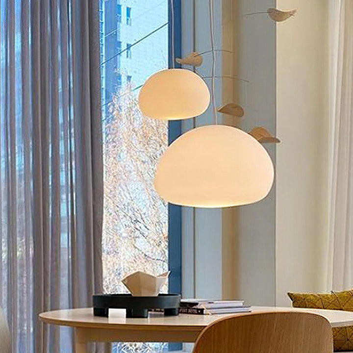 Charmante lampe suspendue à brioche cuite à la vapeur
