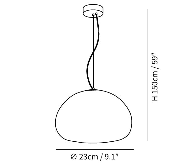 Charmante lampe suspendue à brioche cuite à la vapeur