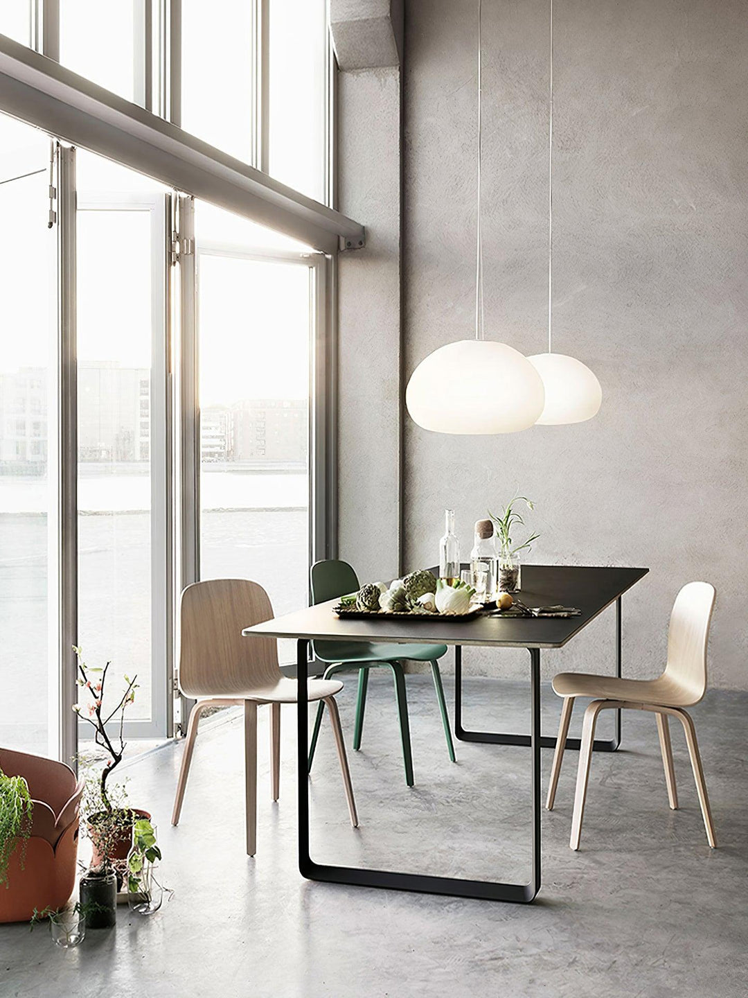 Charmante lampe suspendue à brioche cuite à la vapeur