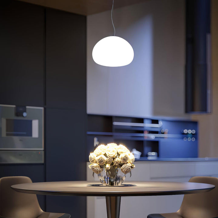 Charmante lampe suspendue à brioche cuite à la vapeur