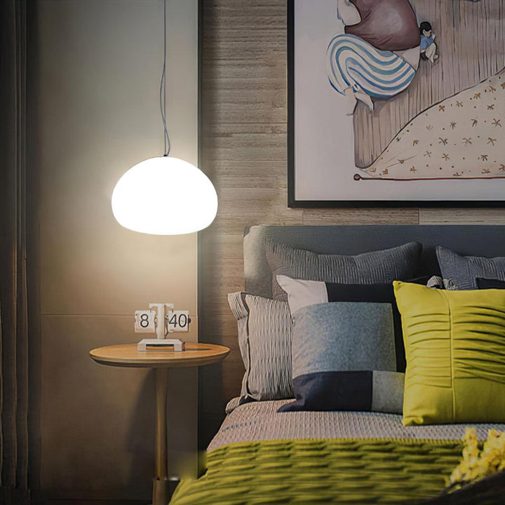 Charmante lampe suspendue à brioche cuite à la vapeur