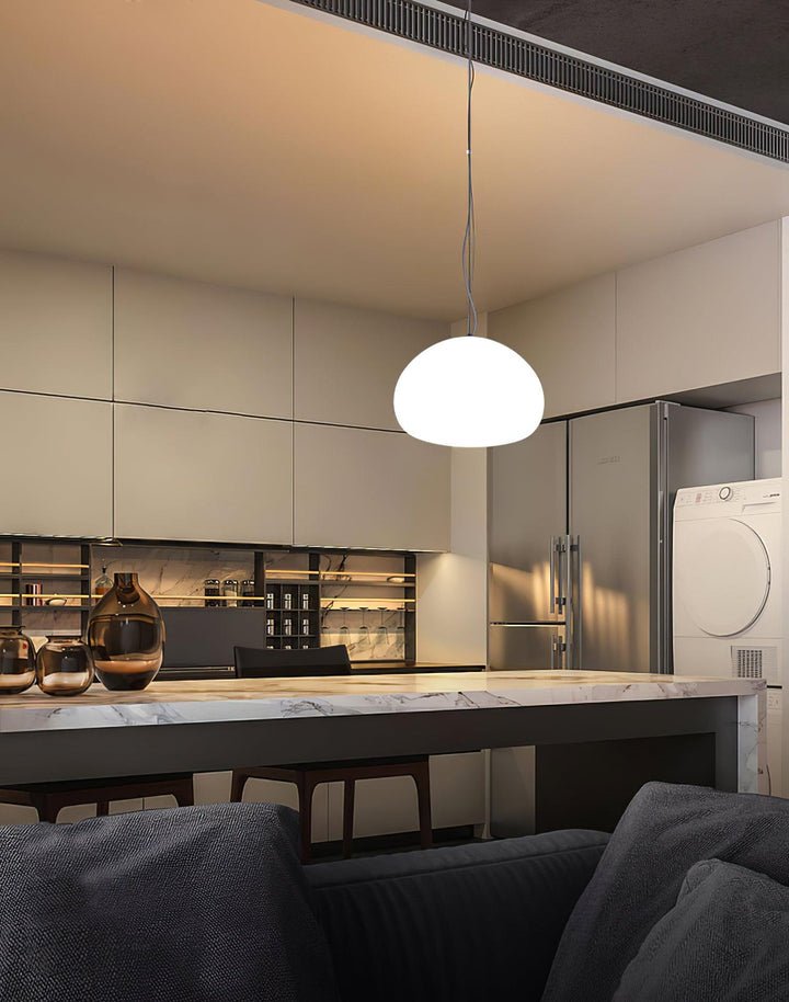 Charmante lampe suspendue à brioche cuite à la vapeur