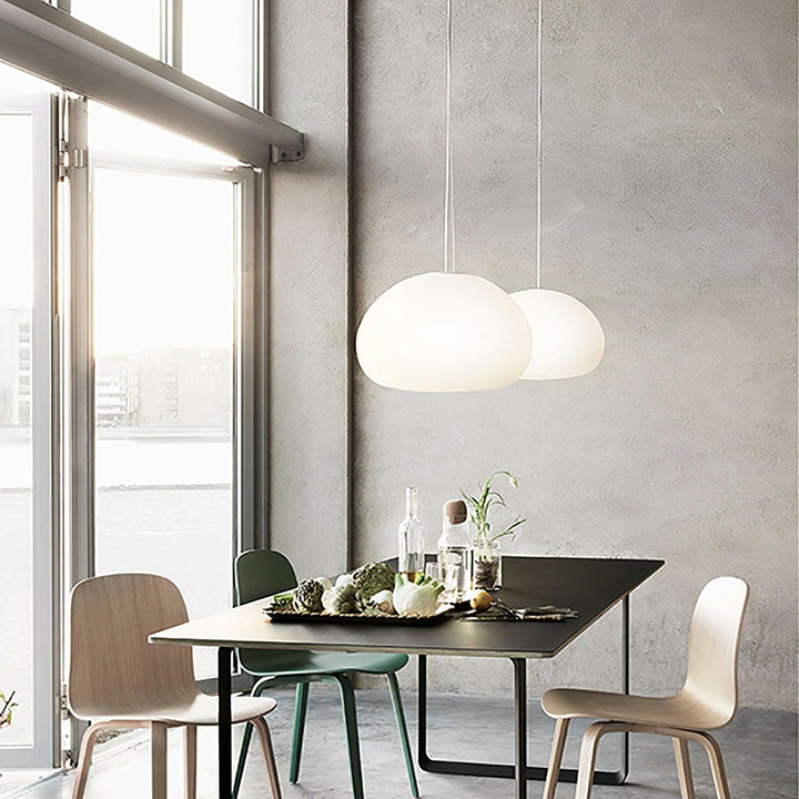 Charmante lampe suspendue à brioche cuite à la vapeur