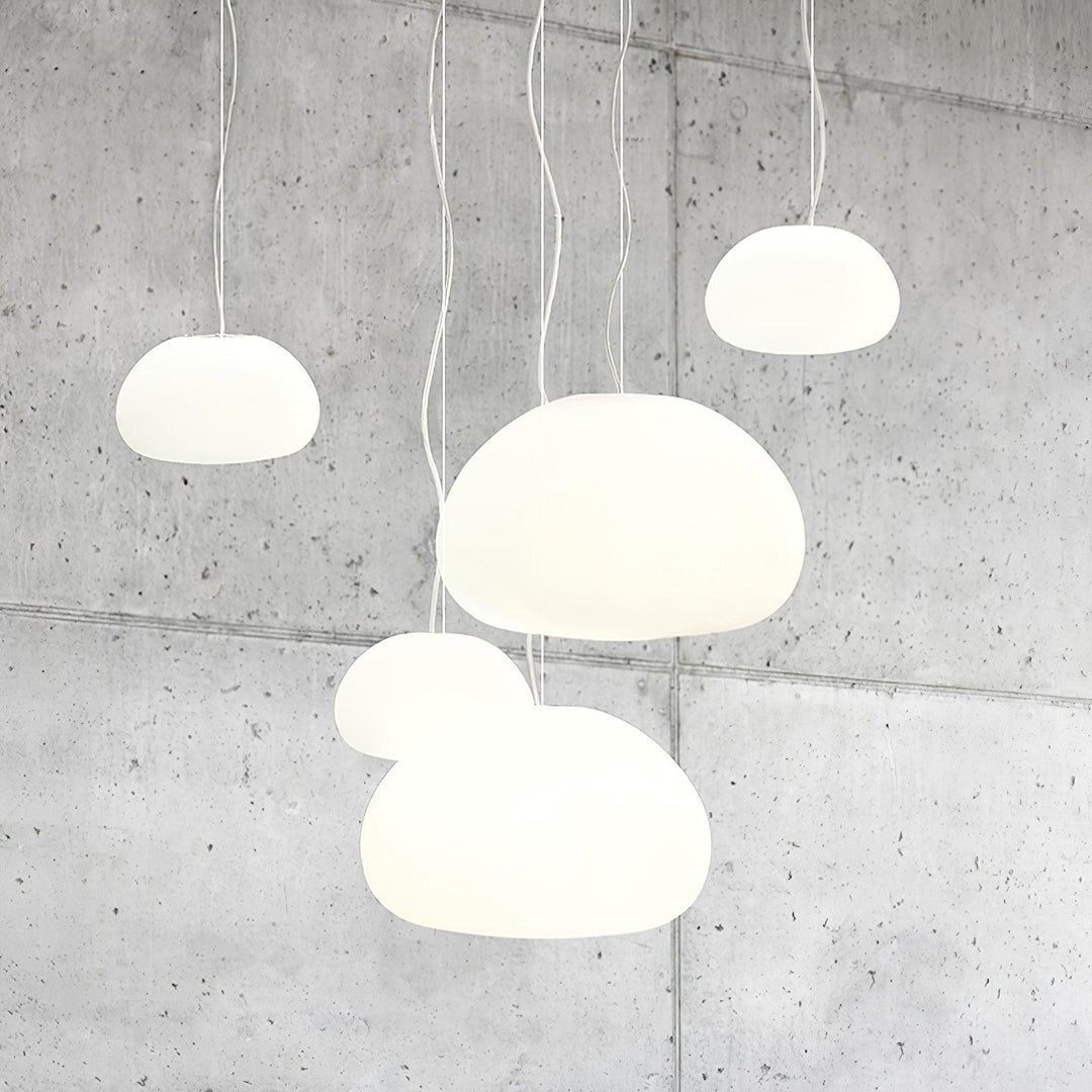 Charmante lampe suspendue à brioche cuite à la vapeur