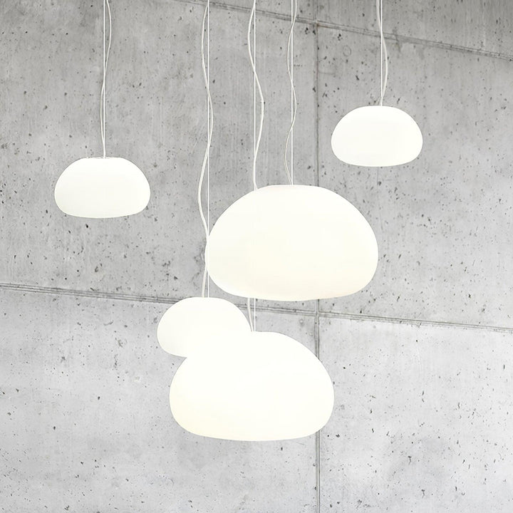 Charmante lampe suspendue à brioche cuite à la vapeur