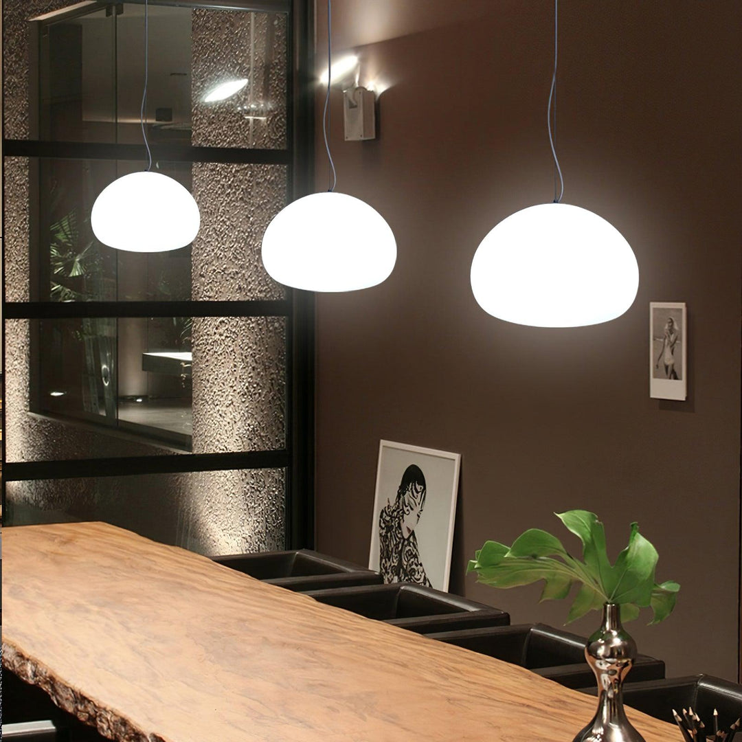 Charmante lampe suspendue à brioche cuite à la vapeur