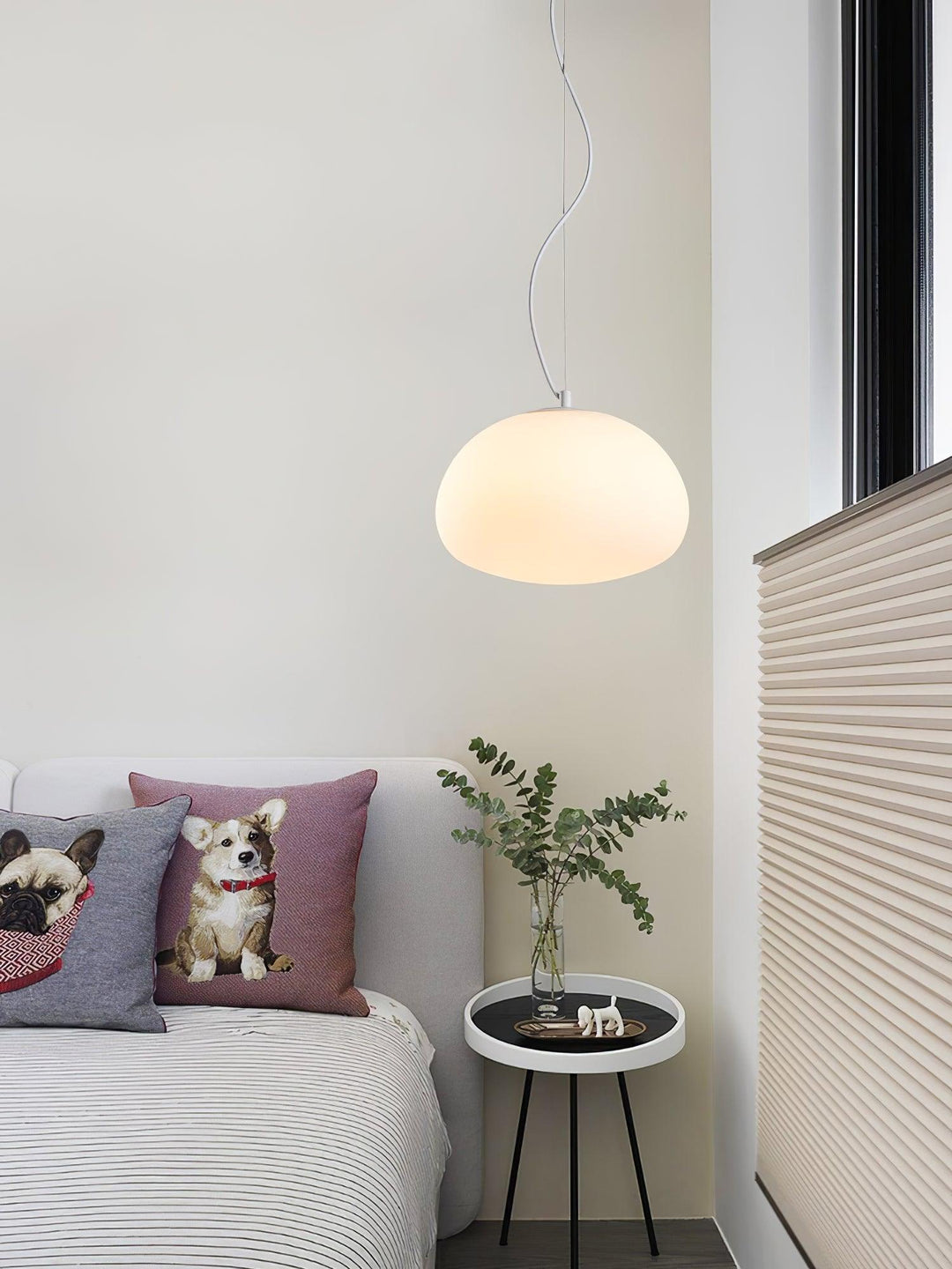 Charmante lampe suspendue à brioche cuite à la vapeur